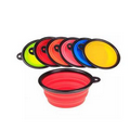 Foldable silicone pet bowl